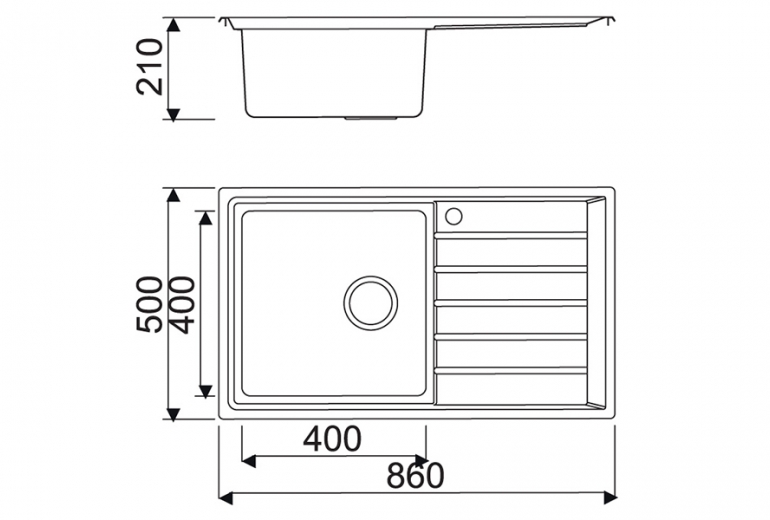 Kuhinjski sudoper BL 654