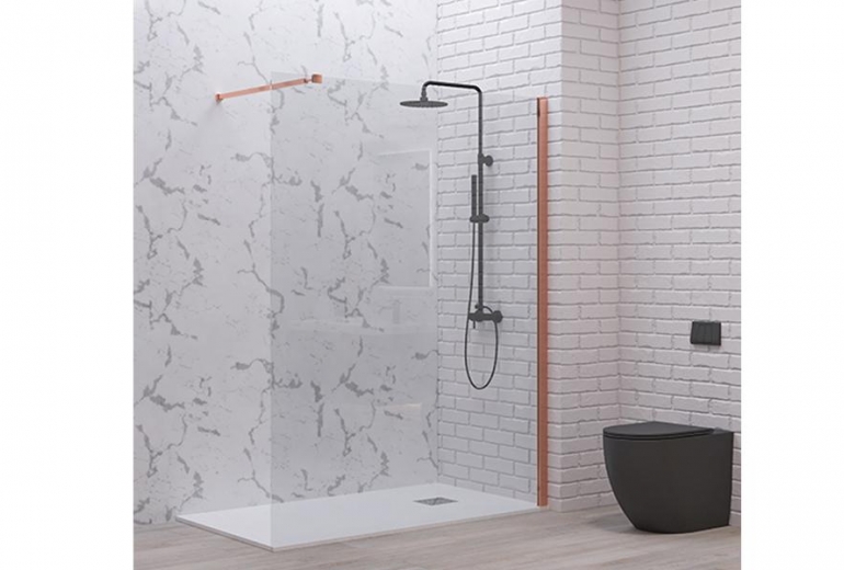 Tuš stijena Walkin 1 Rose Gold 170x200