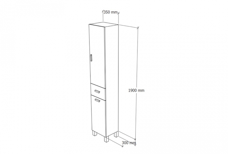 Ormar Eco 35 s košarom podni