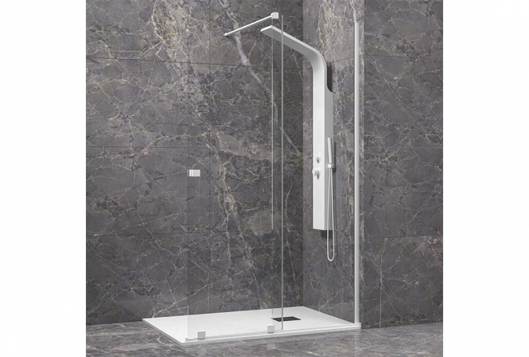 Tuš stijena Animus 70-120 White
