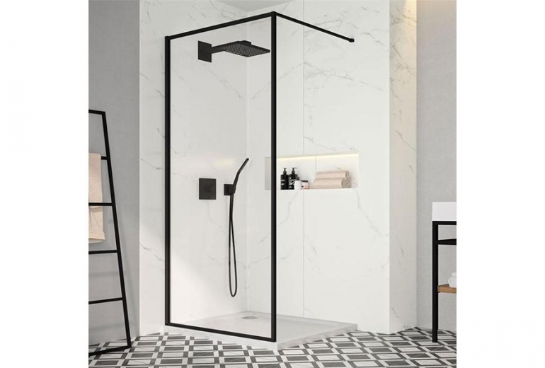 Tuš stijena Walkin 90x200 Black