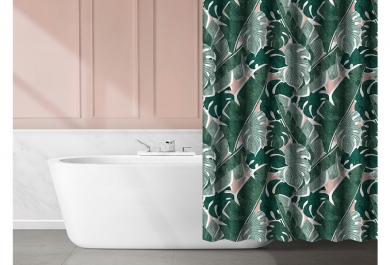Tuš zavjesa Green-Pink 180x180