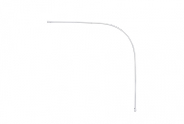 Nosač za tuš zavjesu White Round 90x90