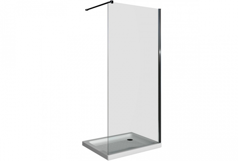 Tuš stijena Modul 65x200 krom