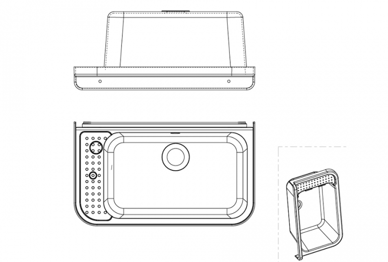 Vanjski sudoper DES 60 Grey