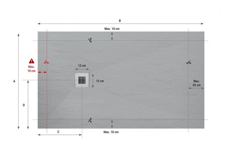 Tuš kada Classic 80x130 Arena