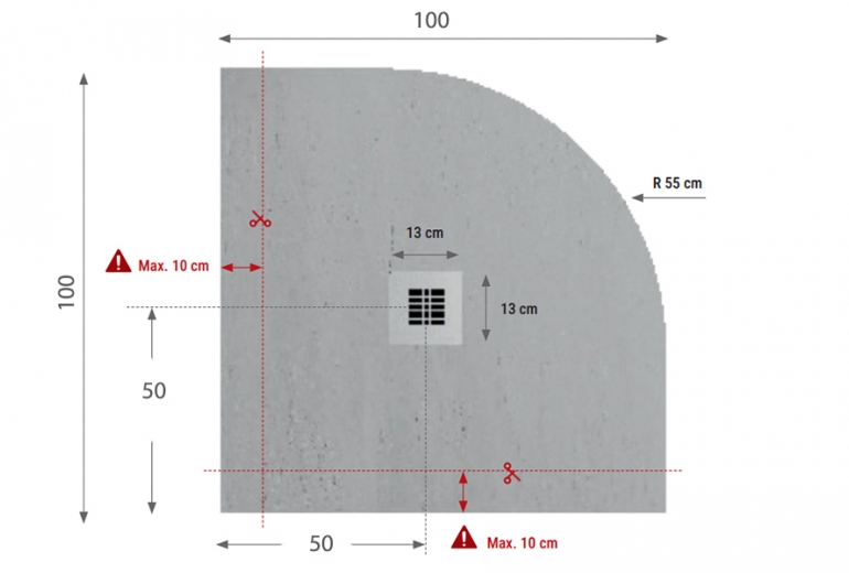 Tuš kada Classic 100 Round