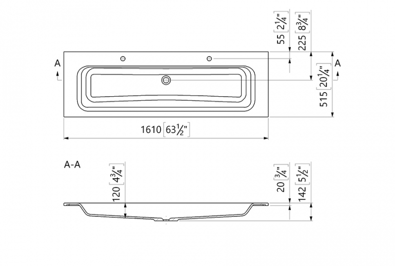 Umivaonik WB0521-161 Single Bowl