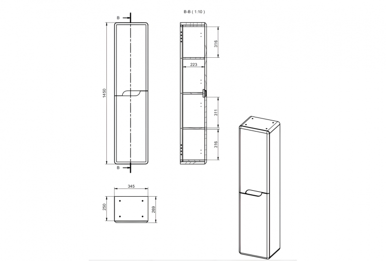 Ormar Onda zidni Musgo