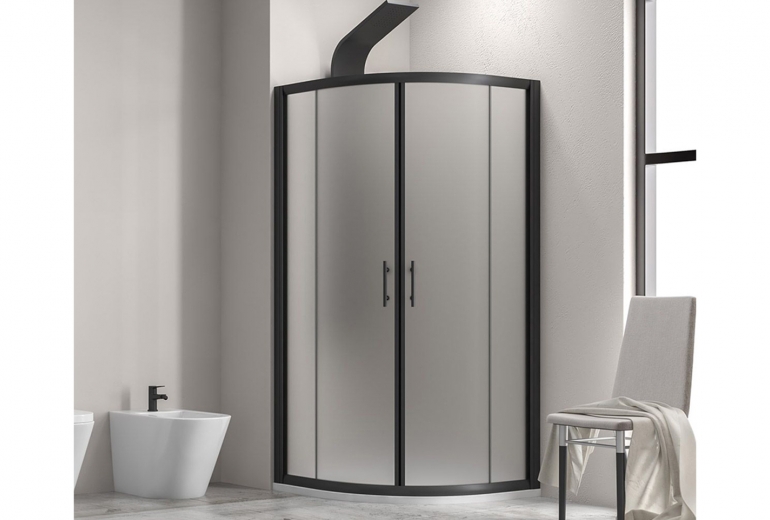 Tuš kabina Flora 200 Nero Satin 90x90x190