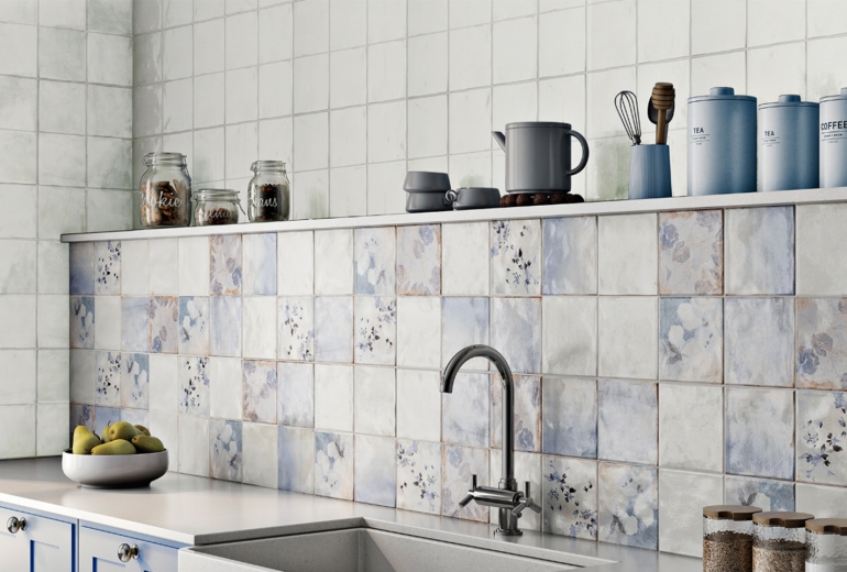 Kube Antik Blue 45x45