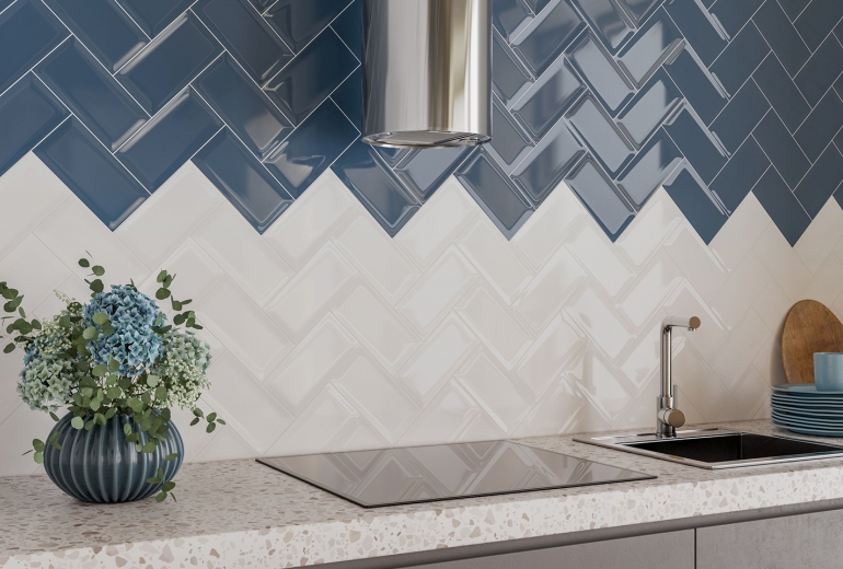 Metrotiles white gloss 10x20 6 mm