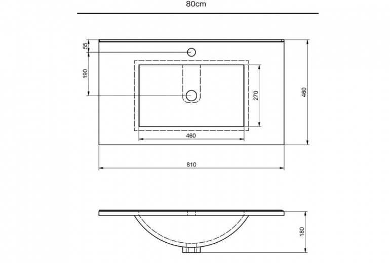 Arco 80 Quarzo-White