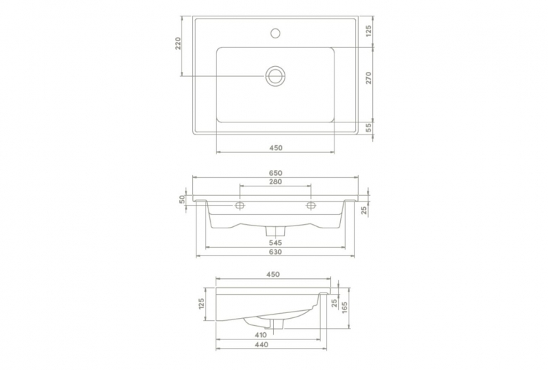 Umivaonik Arte 65 Plus