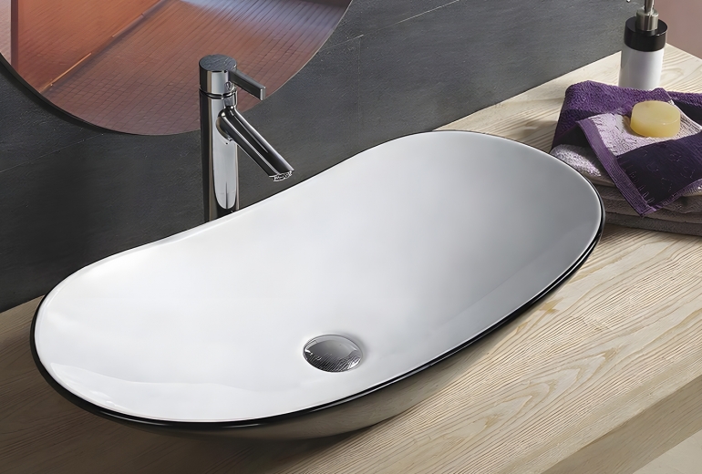 Umivaonik Kimic Oval 62 Black-White