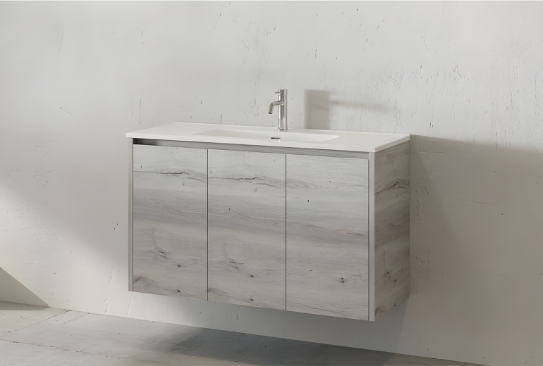 Ormarić s umivaonikom Minos 120 Ice Oak