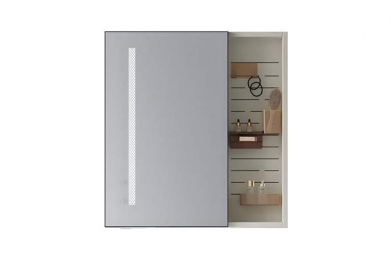 Ogledalo-ormarić Nesse 60 LED Light Grey